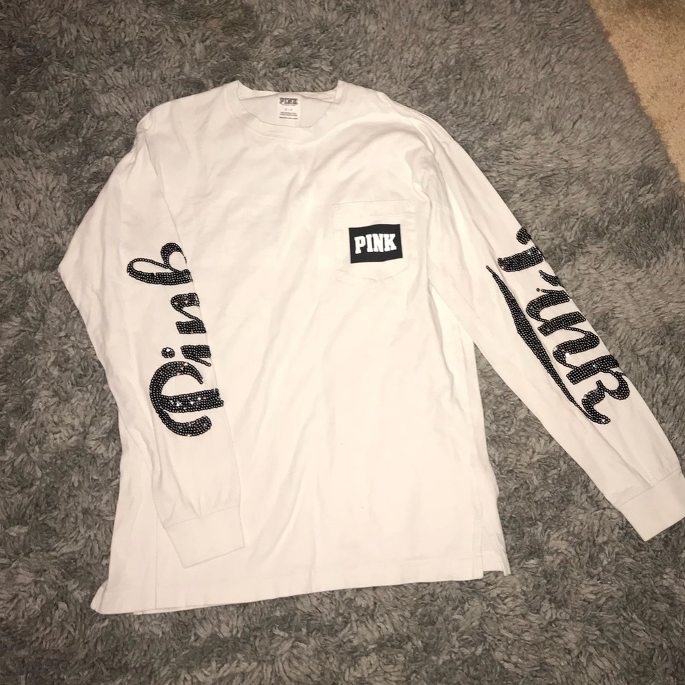 pink long sleeve shirt